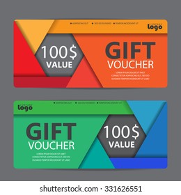 gift voucher certificate coupon template, can be use for business shopping card, customer sale and promotion, layout, banner, web design. vector illustration