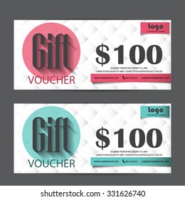 gift voucher certificate coupon template, can be use for business shopping card, customer sale and promotion, layout, banner, web design. vector illustration