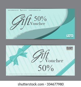 gift voucher certificate coupon template, cute style design. can be use for business shopping card, customer sale and promotion, layout, banner, web design. vector illustration