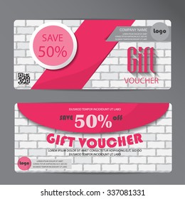 gift voucher certificate coupon template, can be use for business shopping card, customer sale and promotion, layout, banner, web design. vector illustration