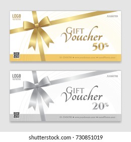 Gift voucher, certificate or discount card template for promo compliment