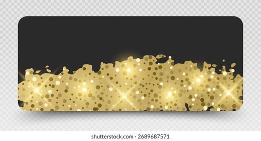 Vales de regalo o certificados de regalo con diseño vip Glitter, ventas de vacaciones y productos premium