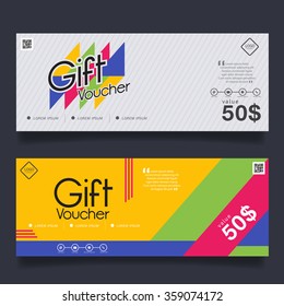 Gift Voucher Colorful Template