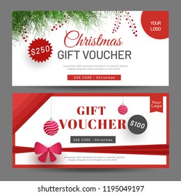 Gift Voucher Coupon Best Discount Value Stock Vector (Royalty Free ...