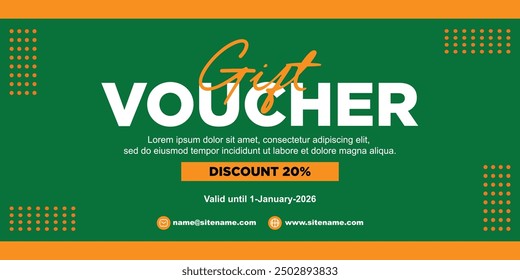 Gift Voucher Coupon Discount 20 Percent off for Promo. Best Promo Retail Pricing