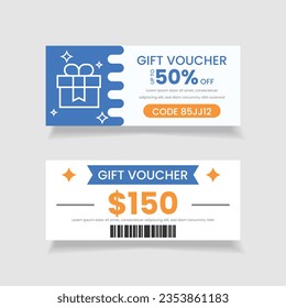 Gift voucher and coupon template