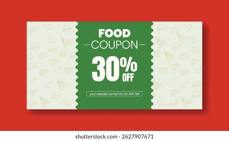 Gift Voucher and coupon vector Template for  Promotional Sale Discount horizontal editable Banner design, Shopping gift card Voucher layout, discount voucher graphic template