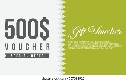 Gift voucher design style collection