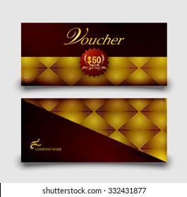 Gift voucher design template.