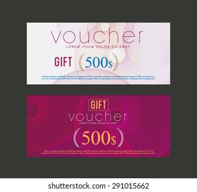 gift voucher design template. vector