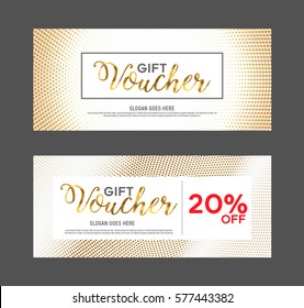 Gift voucher design template.Designed with elegance.