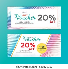 Gift voucher design template.Designed with elegance.
