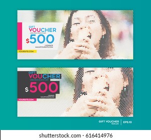 Gift voucher design template.Designed with elegance.