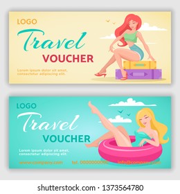 Gift voucher design. Vector illustration