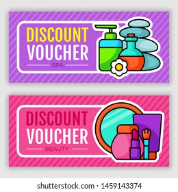 Gift voucher design. Vector illustration