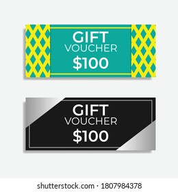 Diseños de bonos de regalo. Gran vector para tiendas online, medios sociales, cupones de descuento, marketing de productos, promoción de ventas, moda, aplicaciones, web, etc.