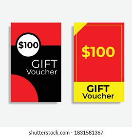 Gift voucher designs. Great vector for online shops, discount coupons, web, fashion, product marketing, sales promotion, apps, social media etc.