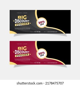 gift voucher discount design template