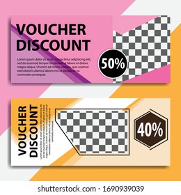 Gift voucher discount. Nice vector graphics for gift coupons, sales promotions etc.