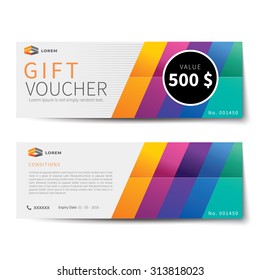 gift voucher discount  template design