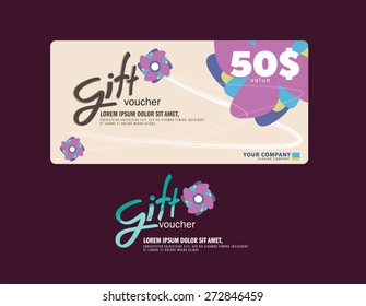 Gift Voucher Flowers Pink