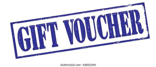 gift voucher grunge stamp, vector illustration