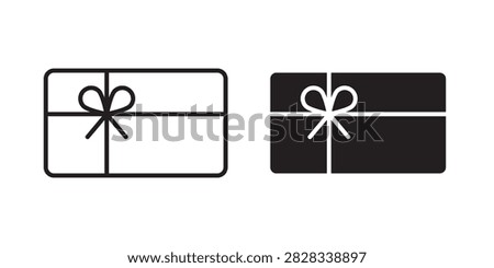 Gift voucher icon app symbol design..