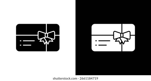 Icono de vale de regalo de un Vector de estilo plano