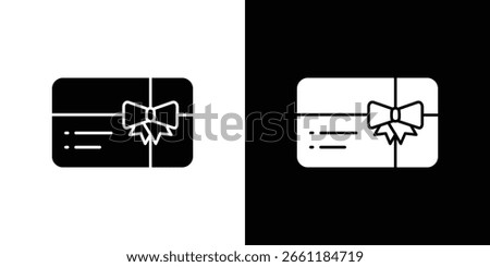 Gift voucher icon of a flat style vector