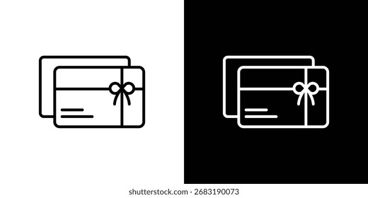 Icono de cupón de regalo. Gráfico de Vector. EPS 10