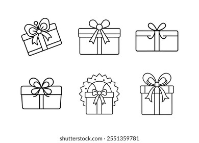 gift voucher icon line art vector illustration outline design
