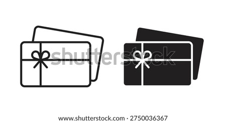 Gift voucher icon. Premium thin line vector illustrator. Vector EPS10
