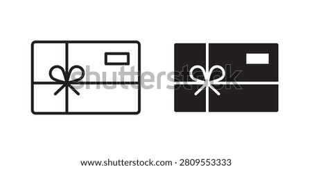 Gift voucher icon vector for app web use..