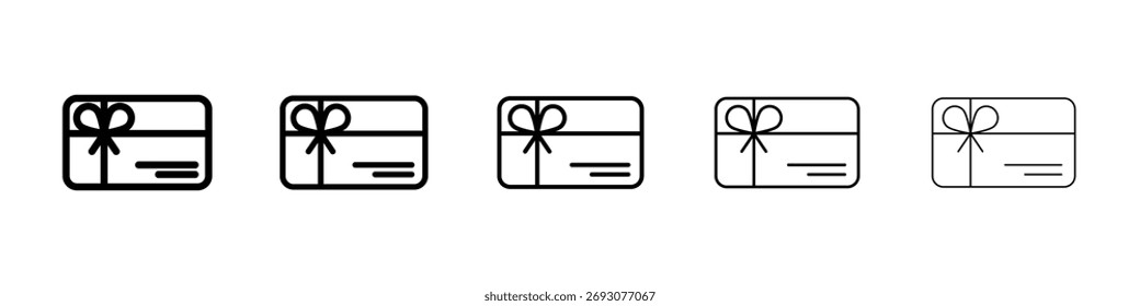 Gift voucher icon Vector Art Illustration