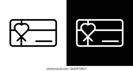 Gift voucher icon vector, illustration logo template in trendy style