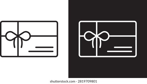 Gift voucher icon vector mark for web..