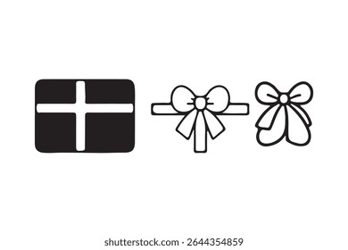 Gift voucher icon vector solid logo illustration. Flat and line style for graphic design, Website