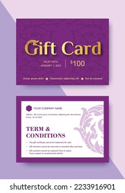 Distribución de vales de regalo con motivos de arte tailandés. Diseño para tarjeta de regalo, cupón y certificado. Ilustración vectorial.