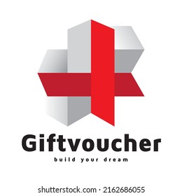 Gift voucher logo can be mostly suitable for an offer branding, real estate special sale offer, surprise gift offer, special thanks to consumer and for overall hospital health check up branding.