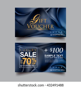 Gift Voucher Luxury Vector concept.