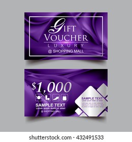 Gift Voucher Luxury Vector concept.