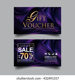 Gift Voucher Luxury Vector concept.