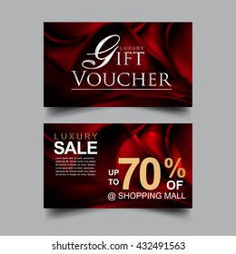 Gift Voucher Luxury Vector concept.