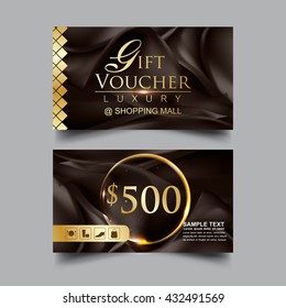 Gift Voucher Luxury Vector concept.