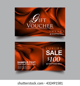 Gift Voucher Luxury Vector concept.