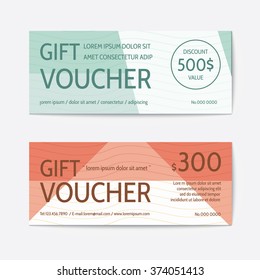 Gift voucher modern template 