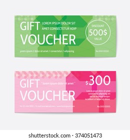 Gift voucher modern template 