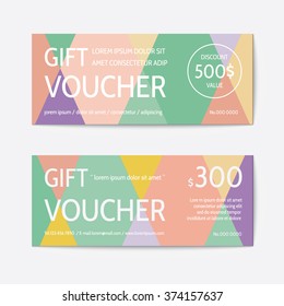 Gift voucher modern template 