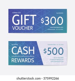 Gift voucher modern template