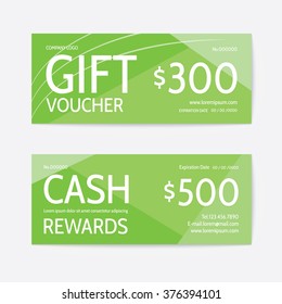 Gift voucher modern template
